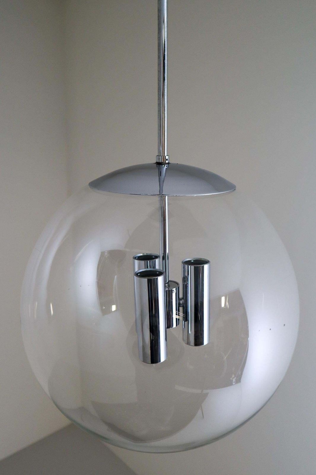 1102.0 Large Hand Blown Pendants Made, The German Manufacturer Limburg Glashütte 1970s photo