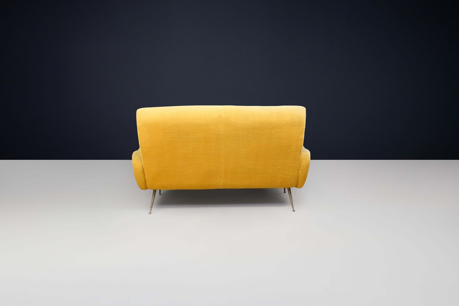 Mid Century Marco Zanuso Lady Divano Sofa With Original Ocher Yellow Upholstery photo 3281.0