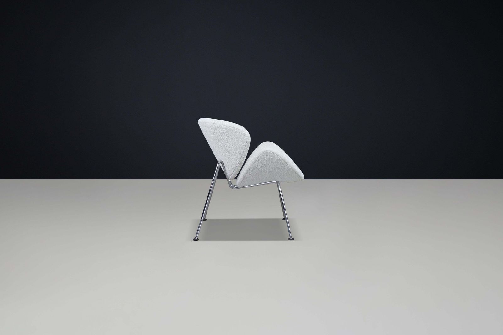 Pierre Paulin “Slice” Lounge Bouclé Chair For Artifort, 1970s, The Netherlands photo Furniture