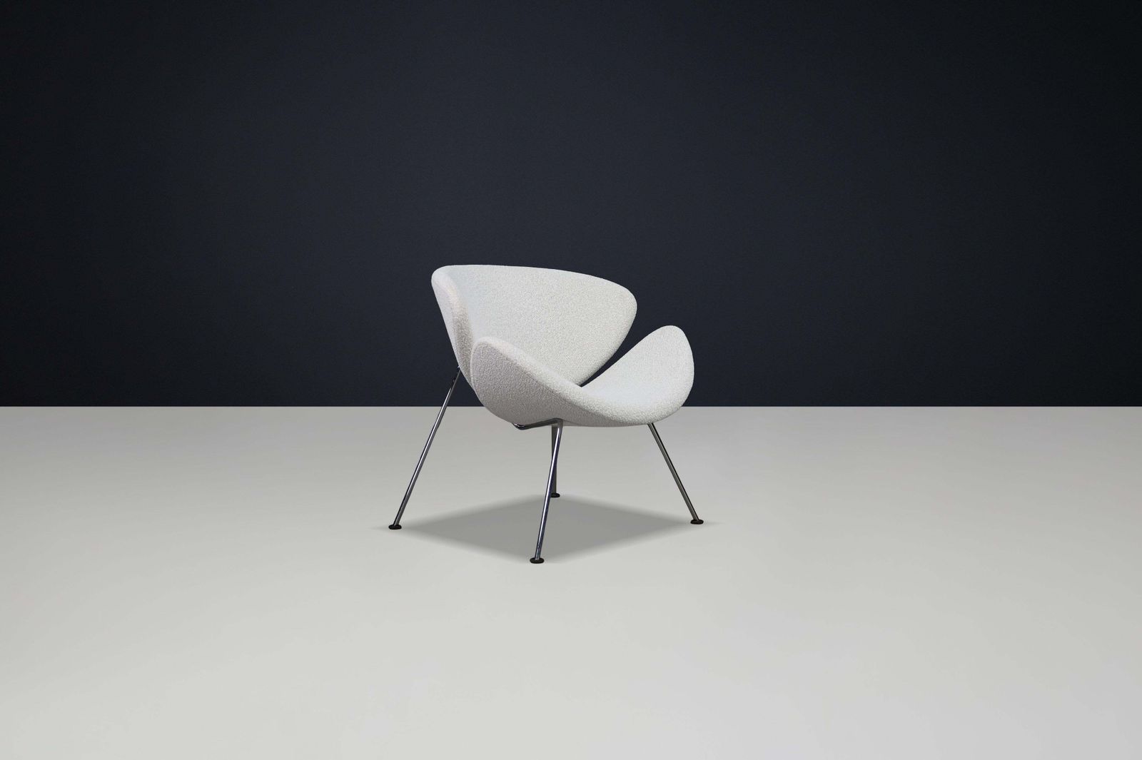 photo furniture Pierre Paulin “Slice” Lounge Bouclé Chair For Artifort, 1970s, The Netherlands