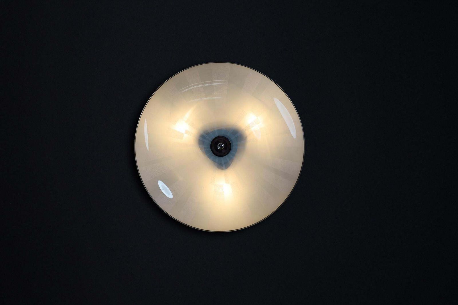Mid Century Glass Hanging Pendant Or Wall Light Brussels World Expo 1958 (No16) photo vinterior