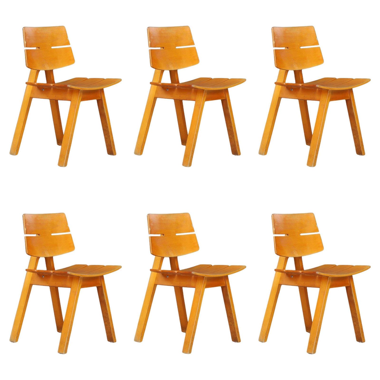 Hans Anliker Mid Century Dining Chairs For Horgen Glarus, 1962 — Set Of 6