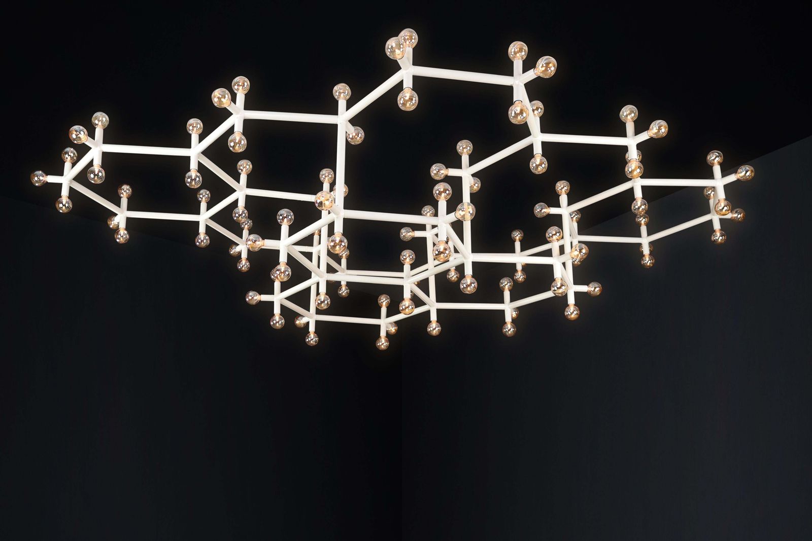 Robert Haussmann Monumental Atomic Suspension Chandelier, Switzerland, 1970s photo 37043.0