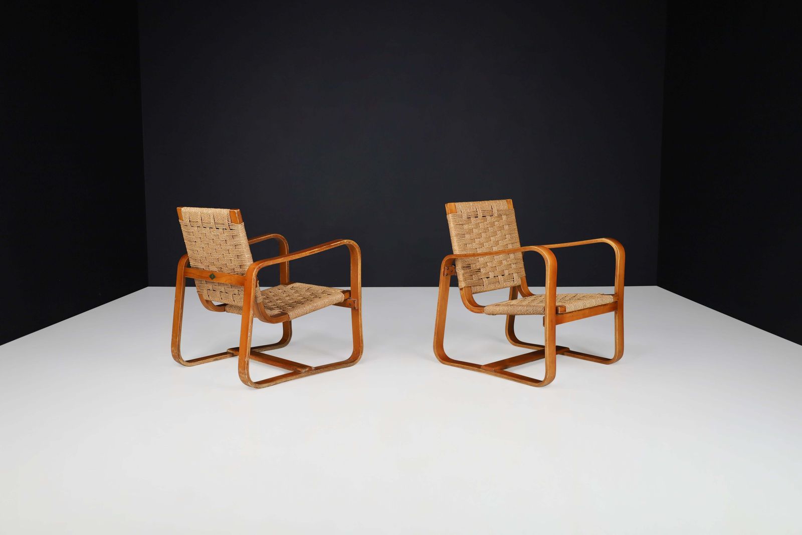 Giuseppe Pagano Pogatschnig. 'Bocconi' Armchairs, Italy, 1940s photo 7971.0