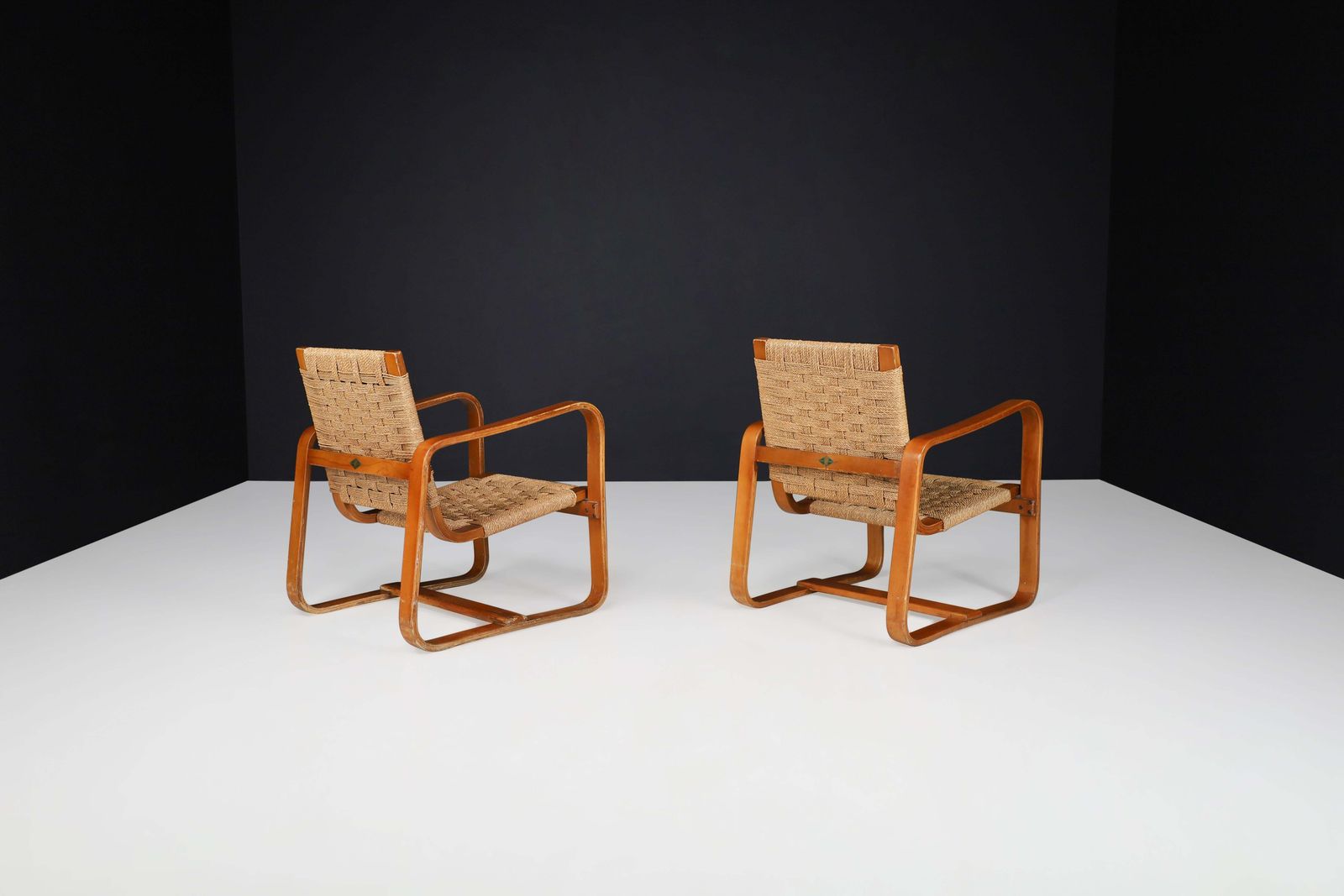 Giuseppe Pagano Pogatschnig. 'Bocconi' Armchairs, Italy, 1940s photo vinterior