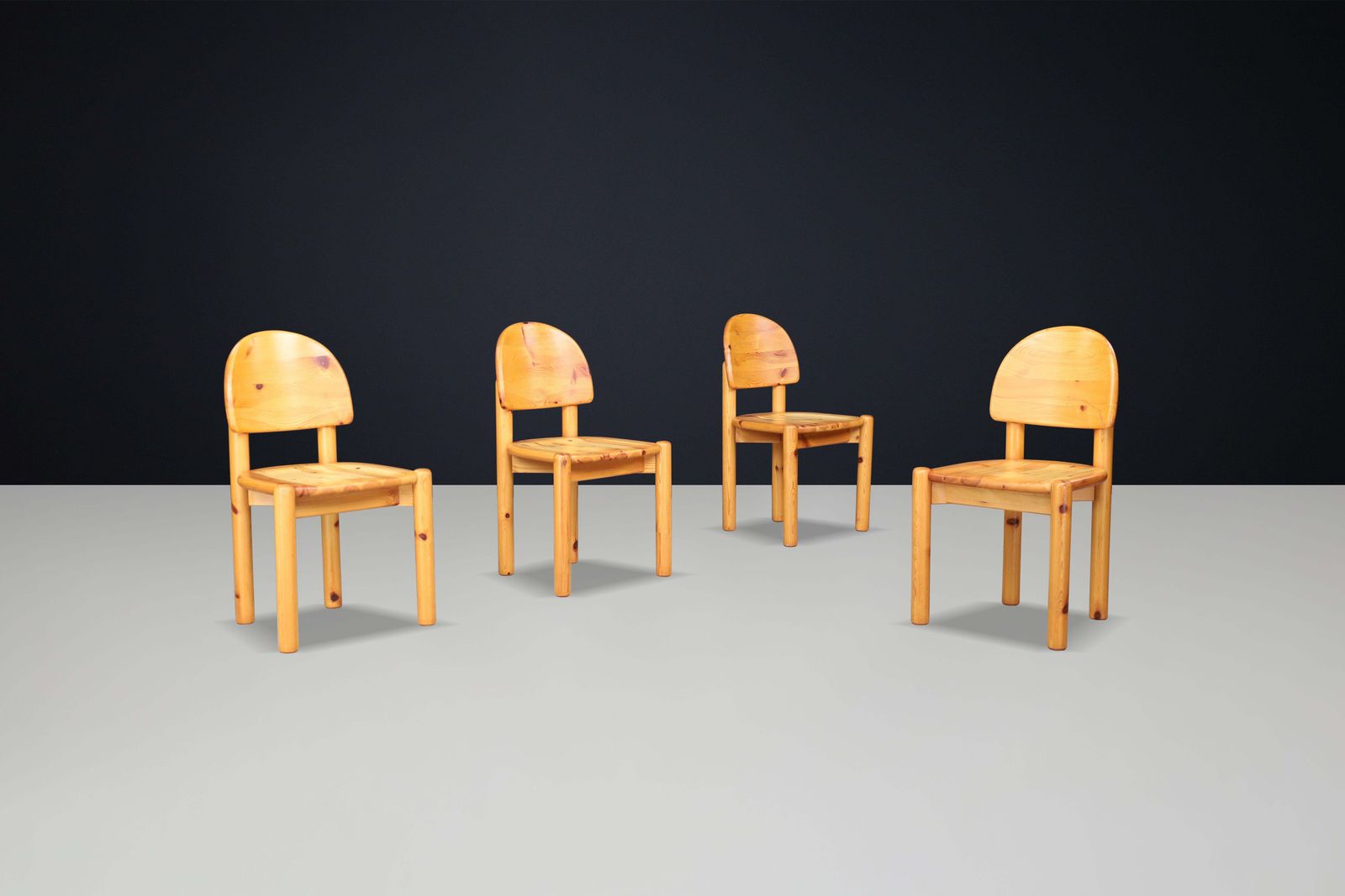 Rainer Daumiller For Hirtshals Sawmill Set Of Four Dining Chairs, Denmark 1970 photo furniture
