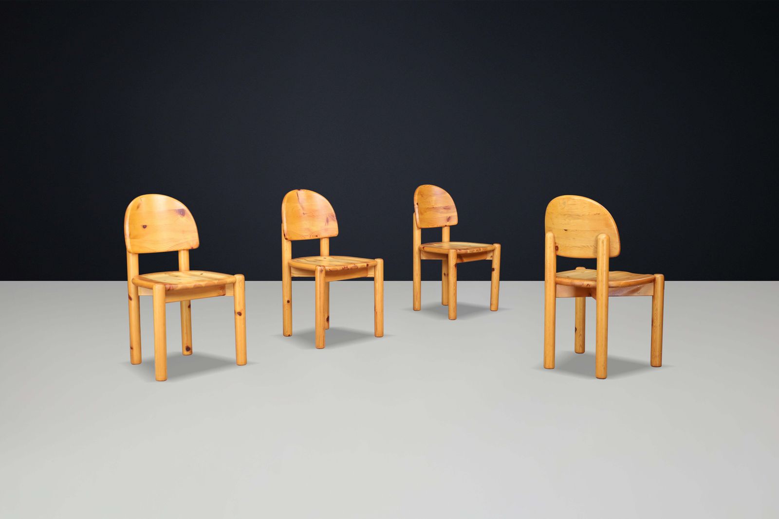 Rainer Daumiller For Hirtshals Sawmill Set Of Four Dining Chairs, Denmark 1970 photo for sale