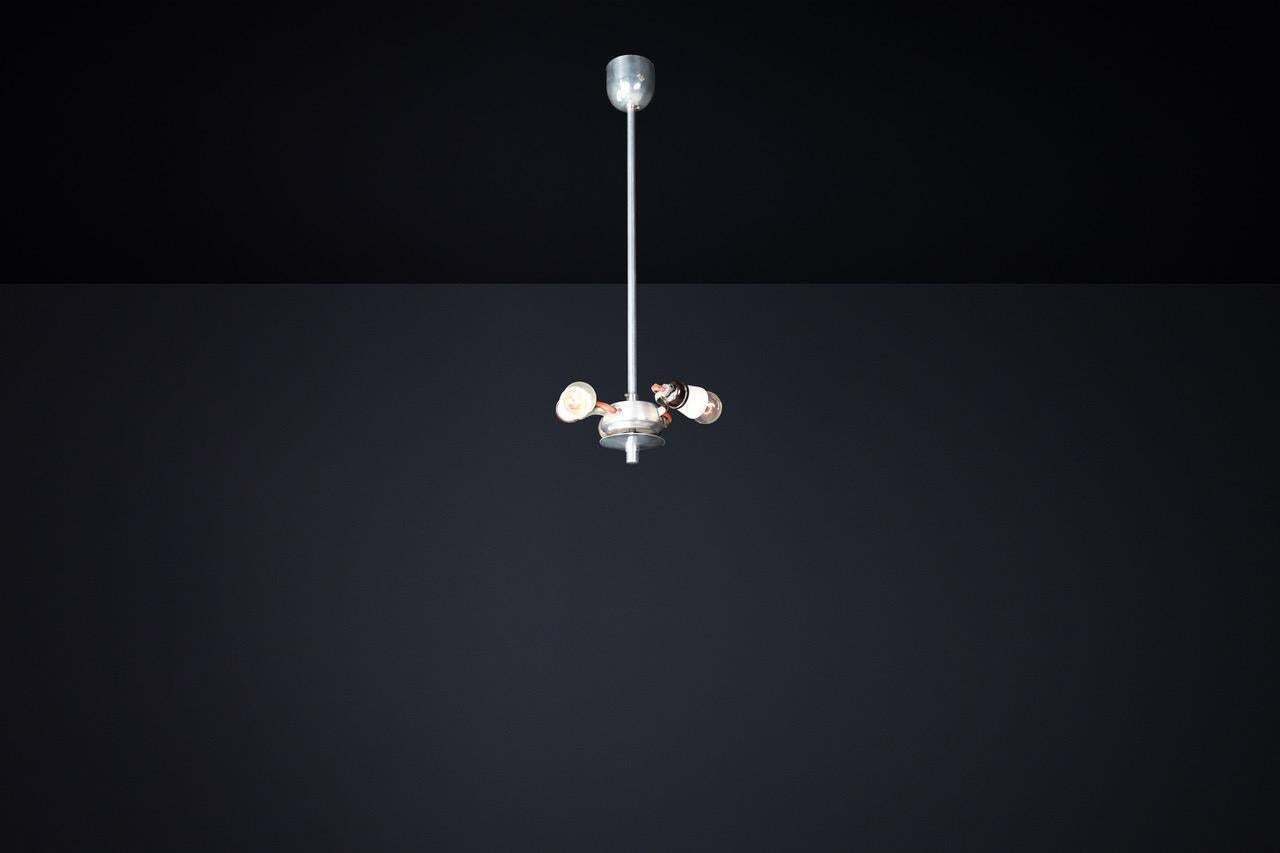 Mid Century Glass Hanging Pendant Or Wall Light Brussels World Expo 1958 (No33) photo vintage