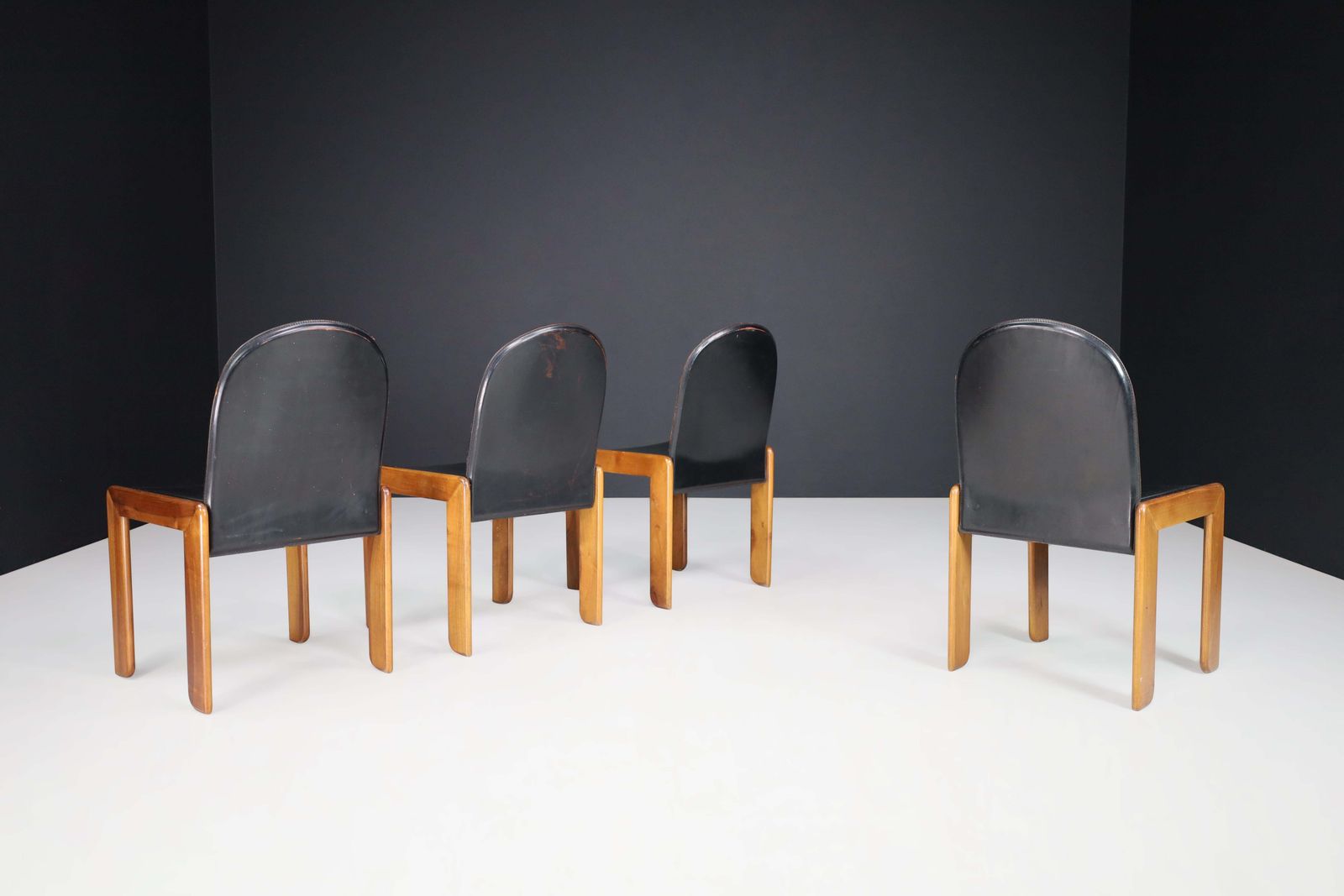 Set Of Four Dining Chairs In The Manner Of Tobia & Afra Scarpa, Italy, 1970 photo Furniture