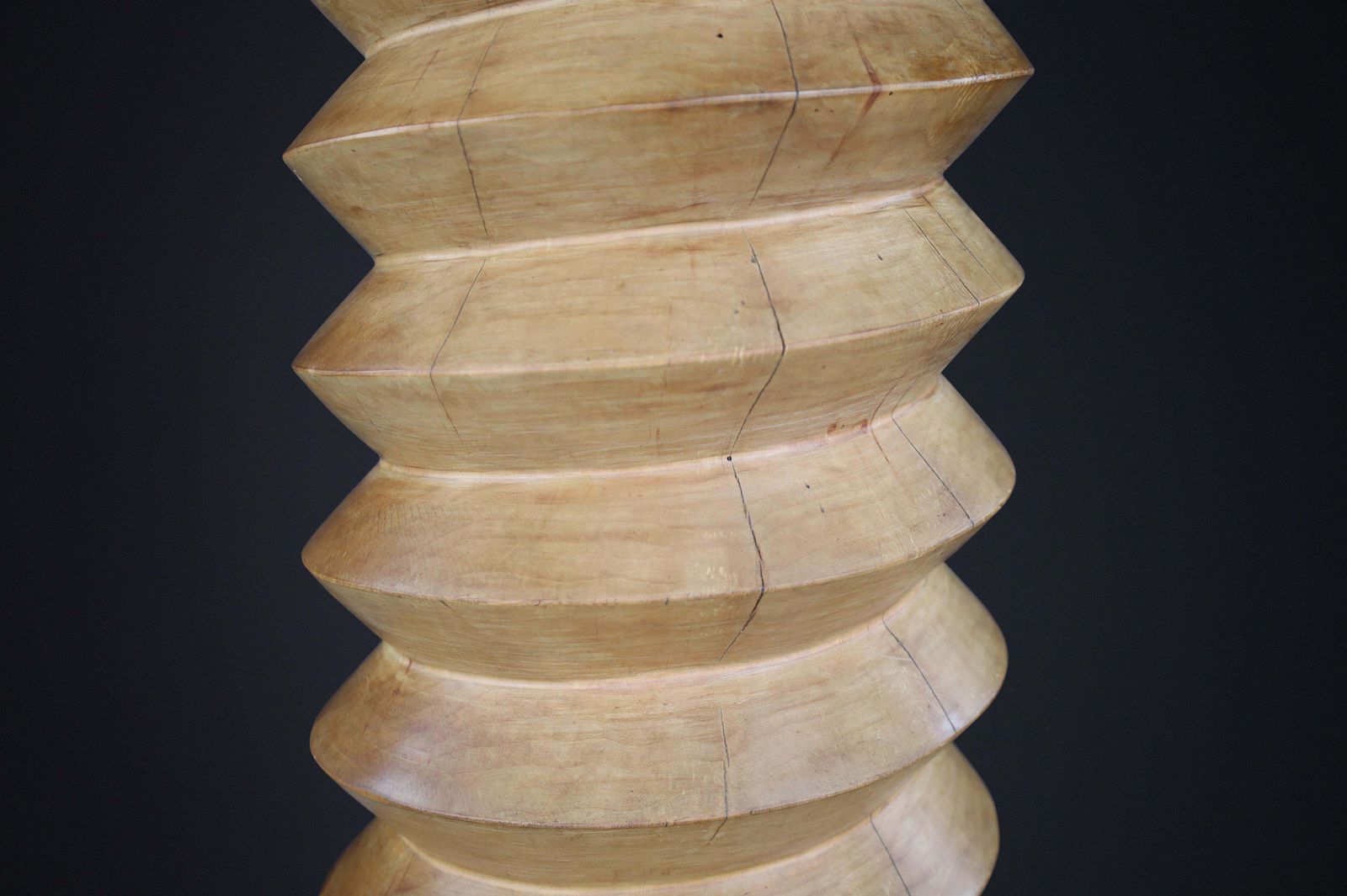 photo for sale 19th Century French Grape Press Screw Pedestal With Amazing Patina