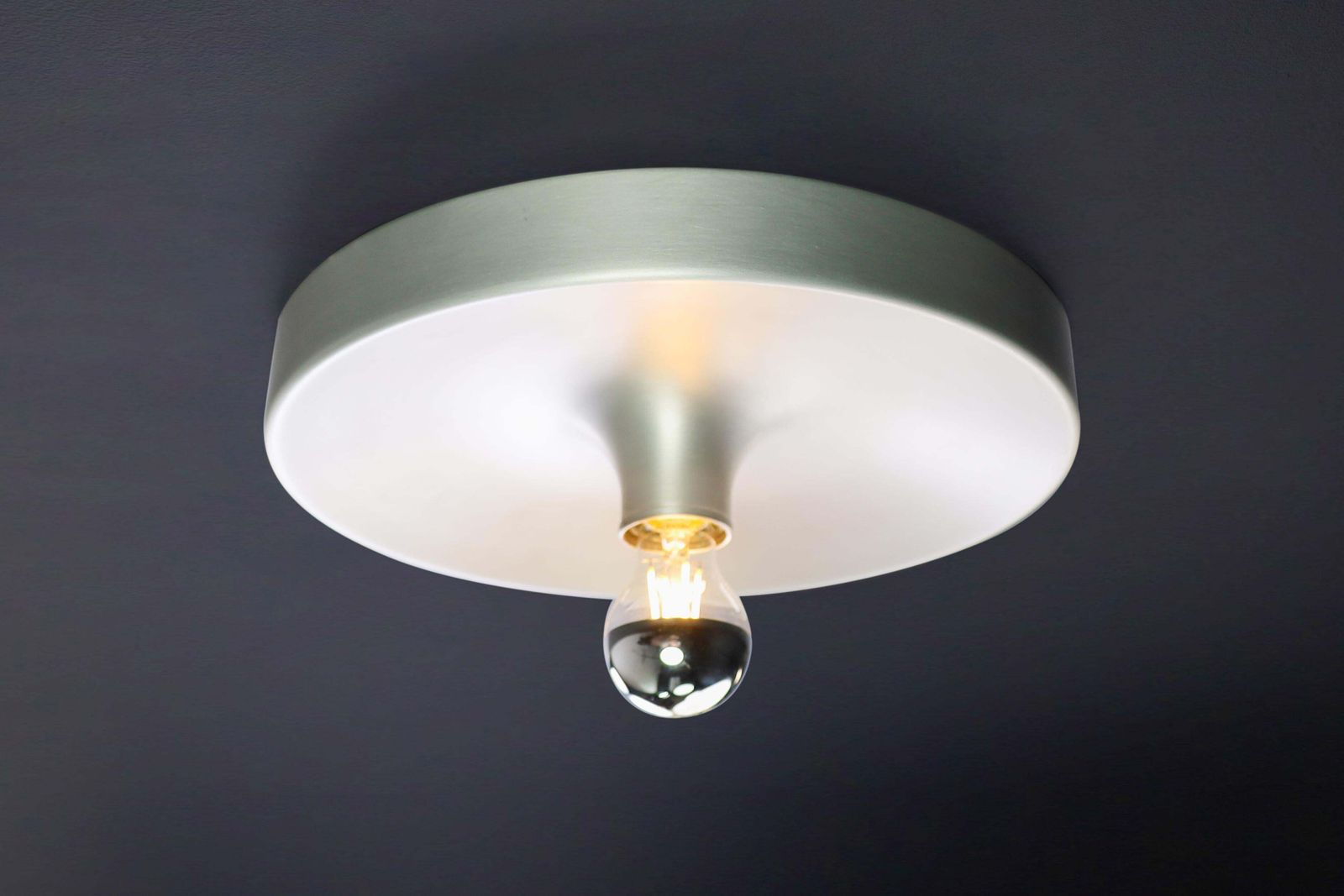 Mid Century Modern Charlotte Perriand Aluminum Disc Wall Lights, Germany 1960s photo Lighting
