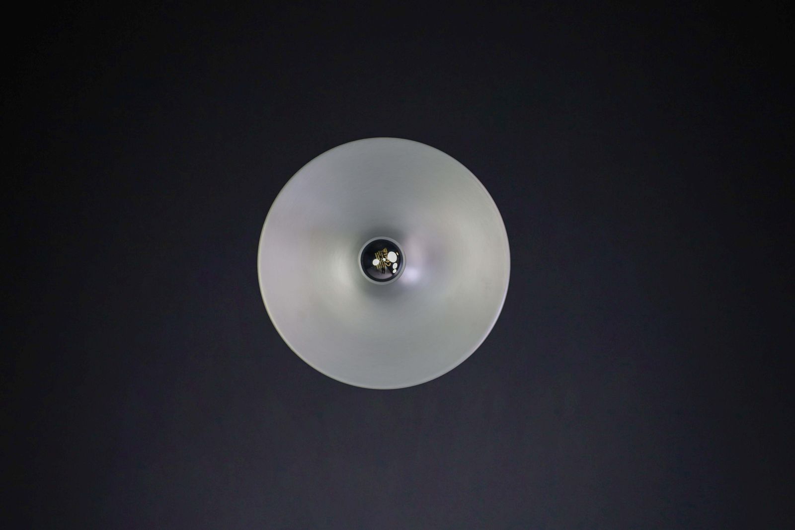 738.0 Mid Century Modern Charlotte Perriand Aluminum Disc Wall Lights, Germany 1960s photo