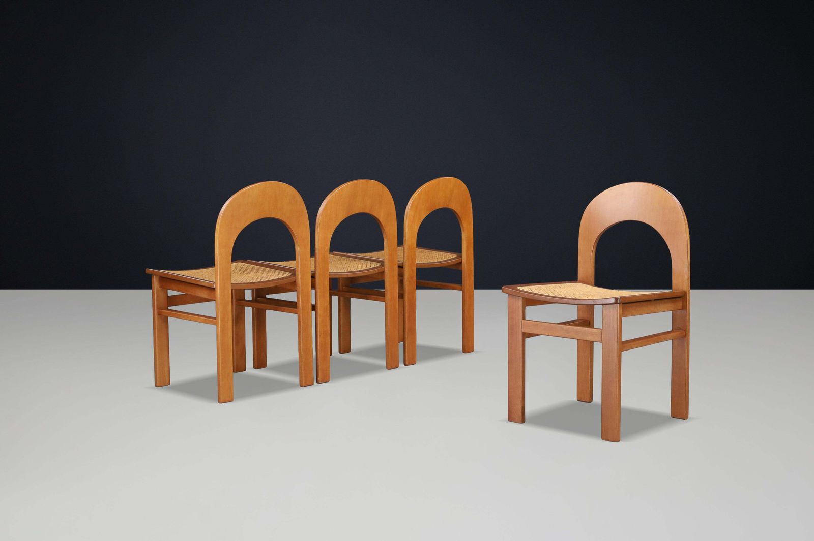 Set Of Four “Arcadia” Chairs By A. Caraceni For Tagliabue, Italy, 1970s photo Furniture