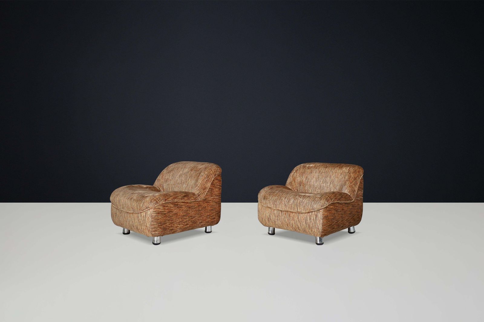 Mid Century Modern Lounge Chairs In The Style Of Guido Faleschini, Italy, 1970s photo 3517.0