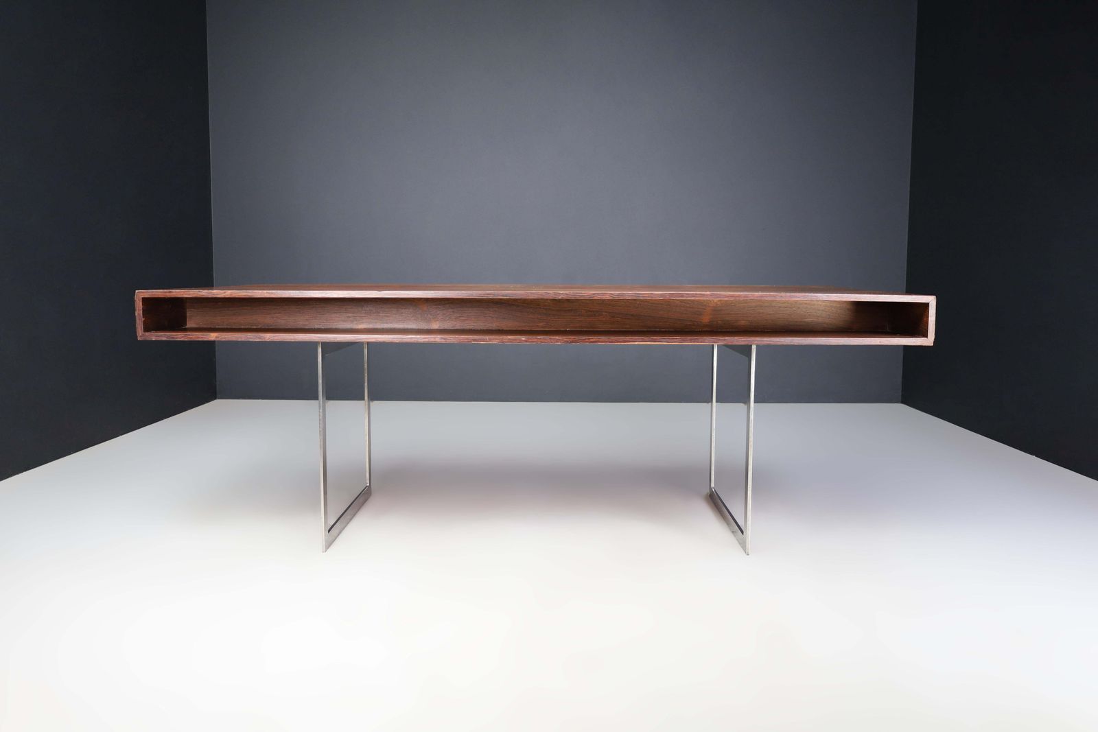 Mid Century Modern Executive Free Standing Desk In The Style Of Bodil Kjær, 1960 photo for sale