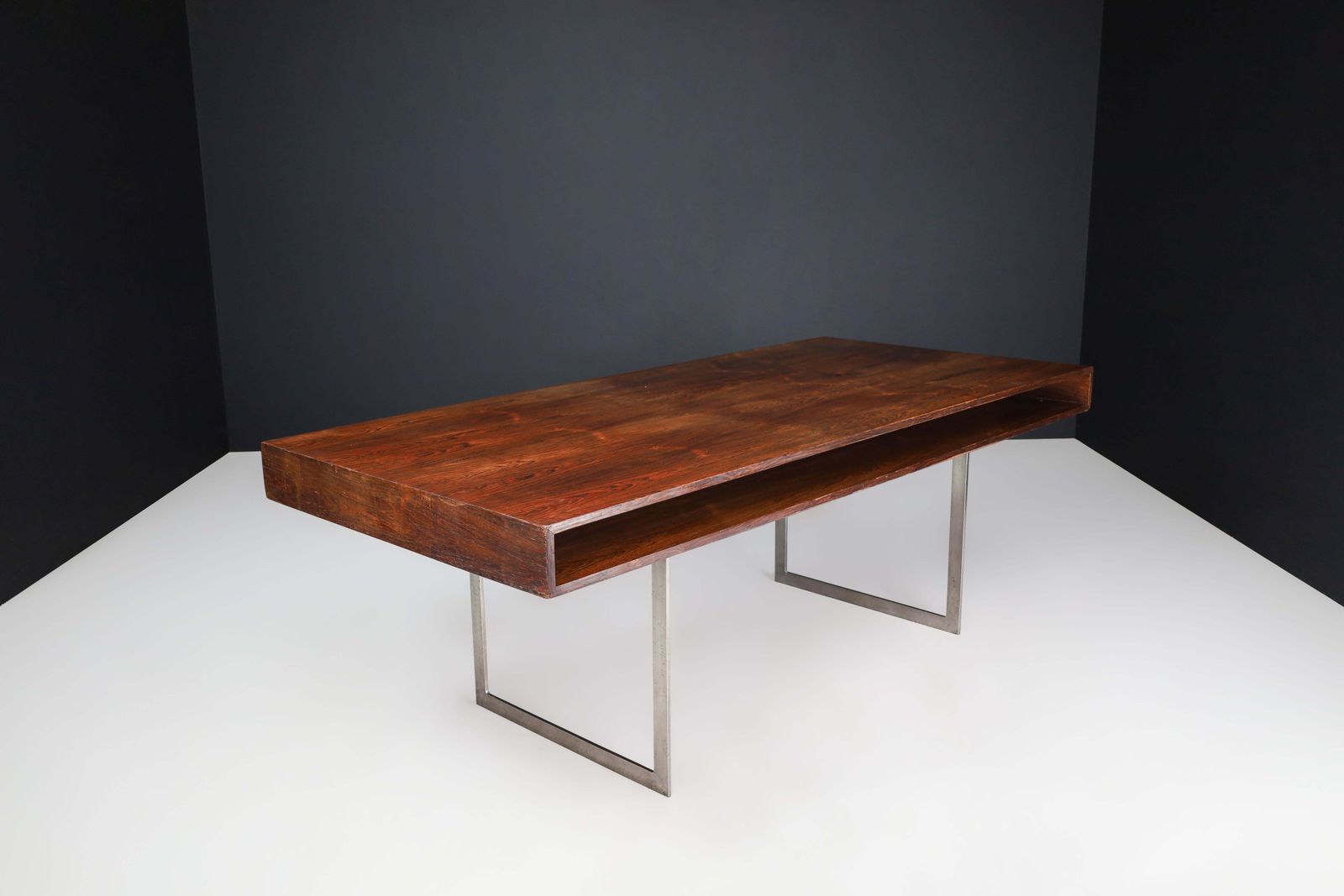 Furniture Mid Century Modern Executive Free Standing Desk In The Style Of Bodil Kjær, 1960 photo