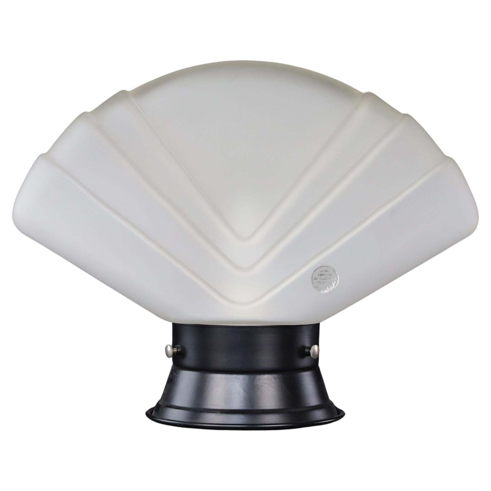 Mid 20th Century Murano Glass Fan Table Lamp, Italy, 1960s