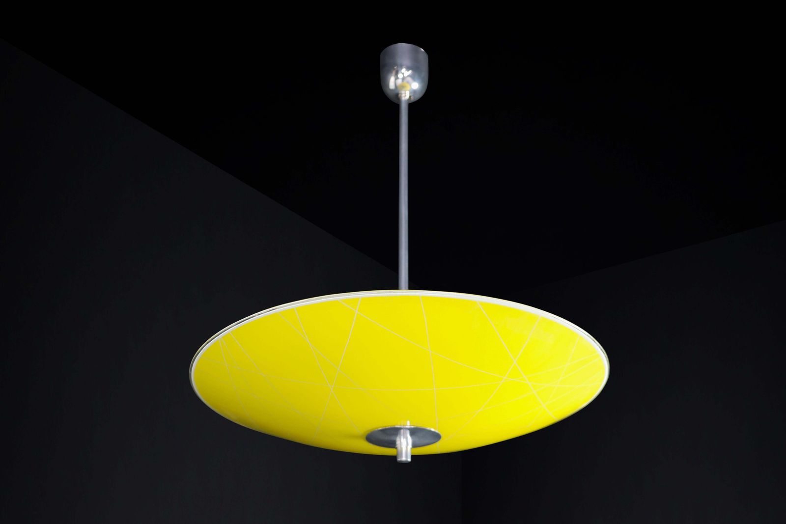 Mid Century Glass Hanging Pendant Lamp Brussels World Expo 1958 (5100) photo buy
