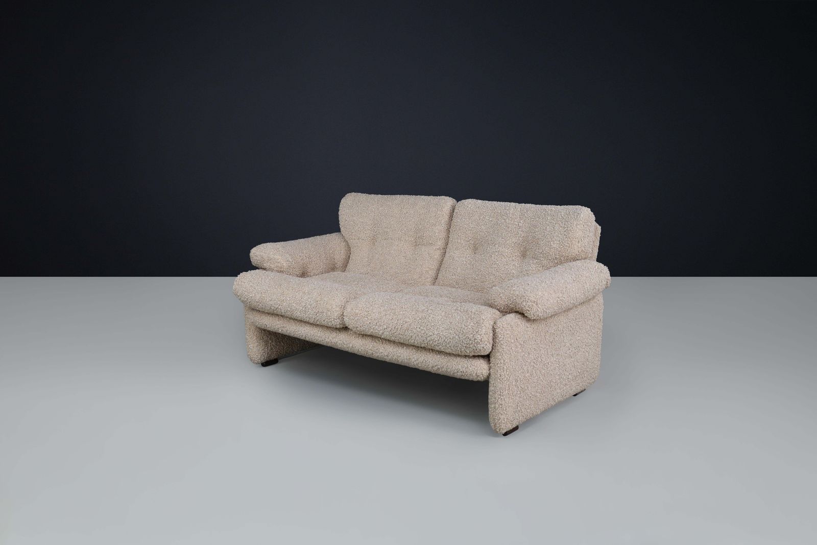 Mid Century Modern Two Seat "Coronado" Sofa By Tobia Scarpa For B&B Italia 1960s photo furniture