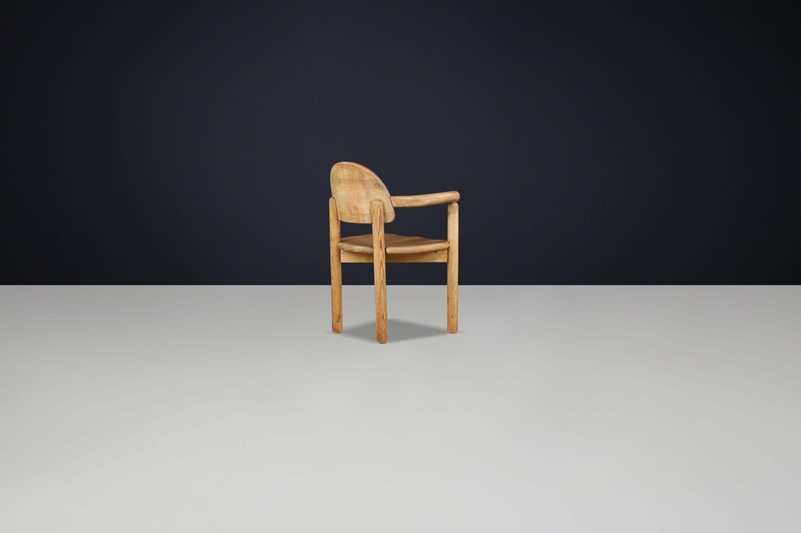 Set Of 4 Rainer Daumiller Pine Armchairs, Denmark, 1970s photo vintage
