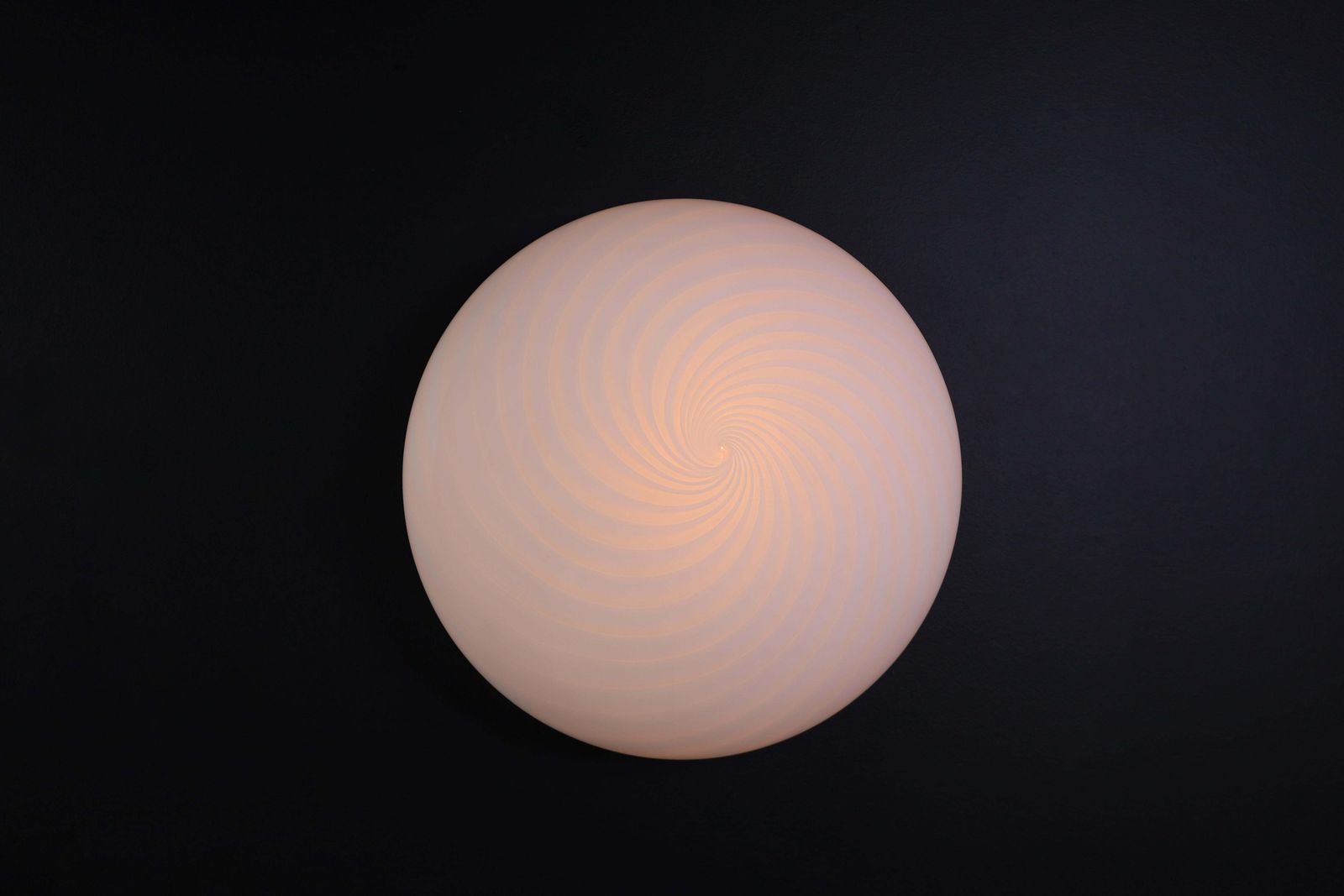 Large Murano Swirl Glass Ceiling Lights Or Sconces By Vm Vetri, Italy, 1970s photo 1032.0