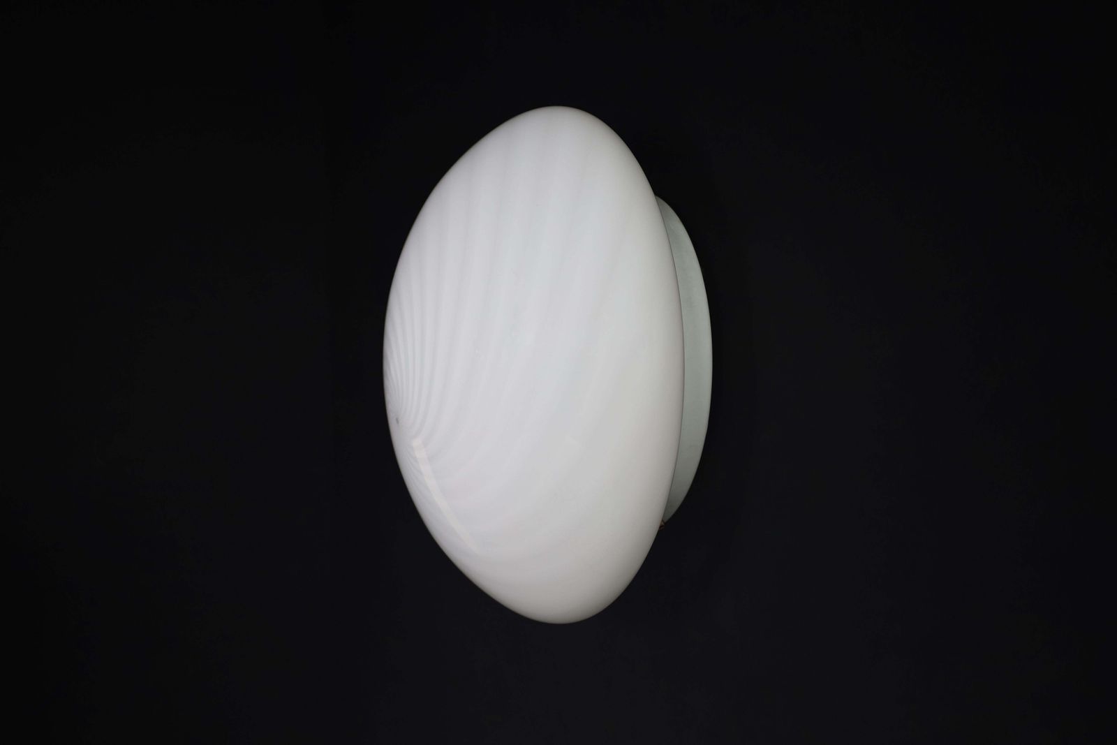 Lighting Large Murano Swirl Glass Ceiling Lights Or Sconces By Vm Vetri, Italy, 1970s photo
