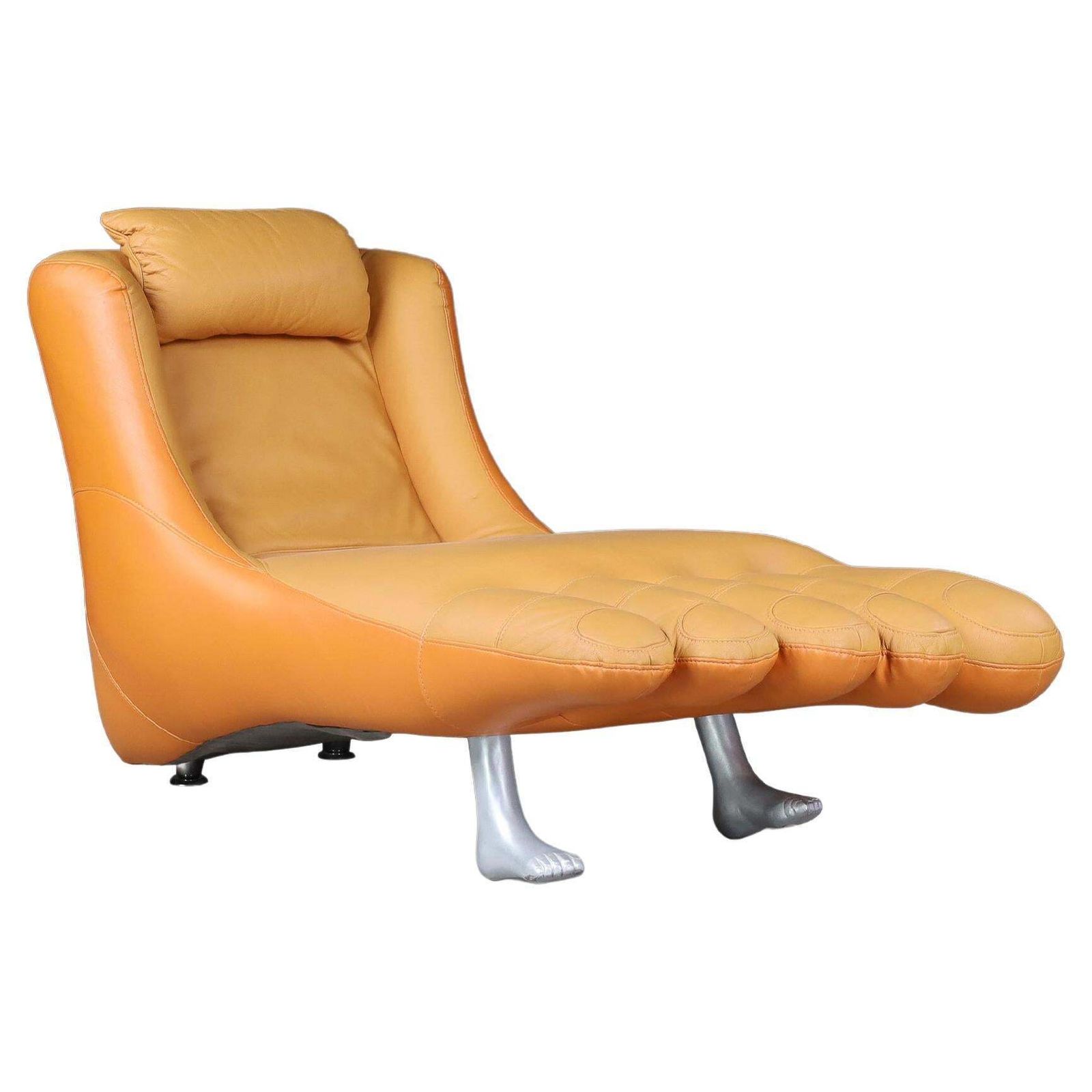 Surrealist Postmodern Foot Shaped Lounge Chair, Netherlands, Circa 1990