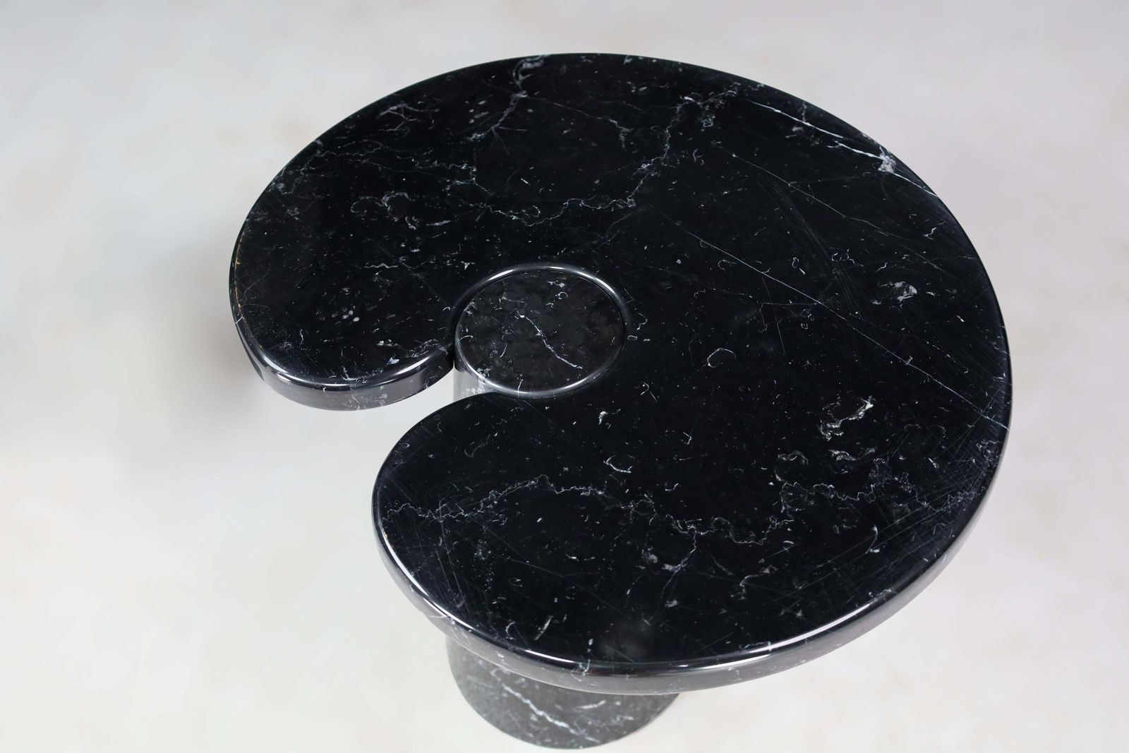Angelo Mangiarotti Set Of 2 Nero Marquina Marble Consoles For Skipper Italy 1970 photo buy