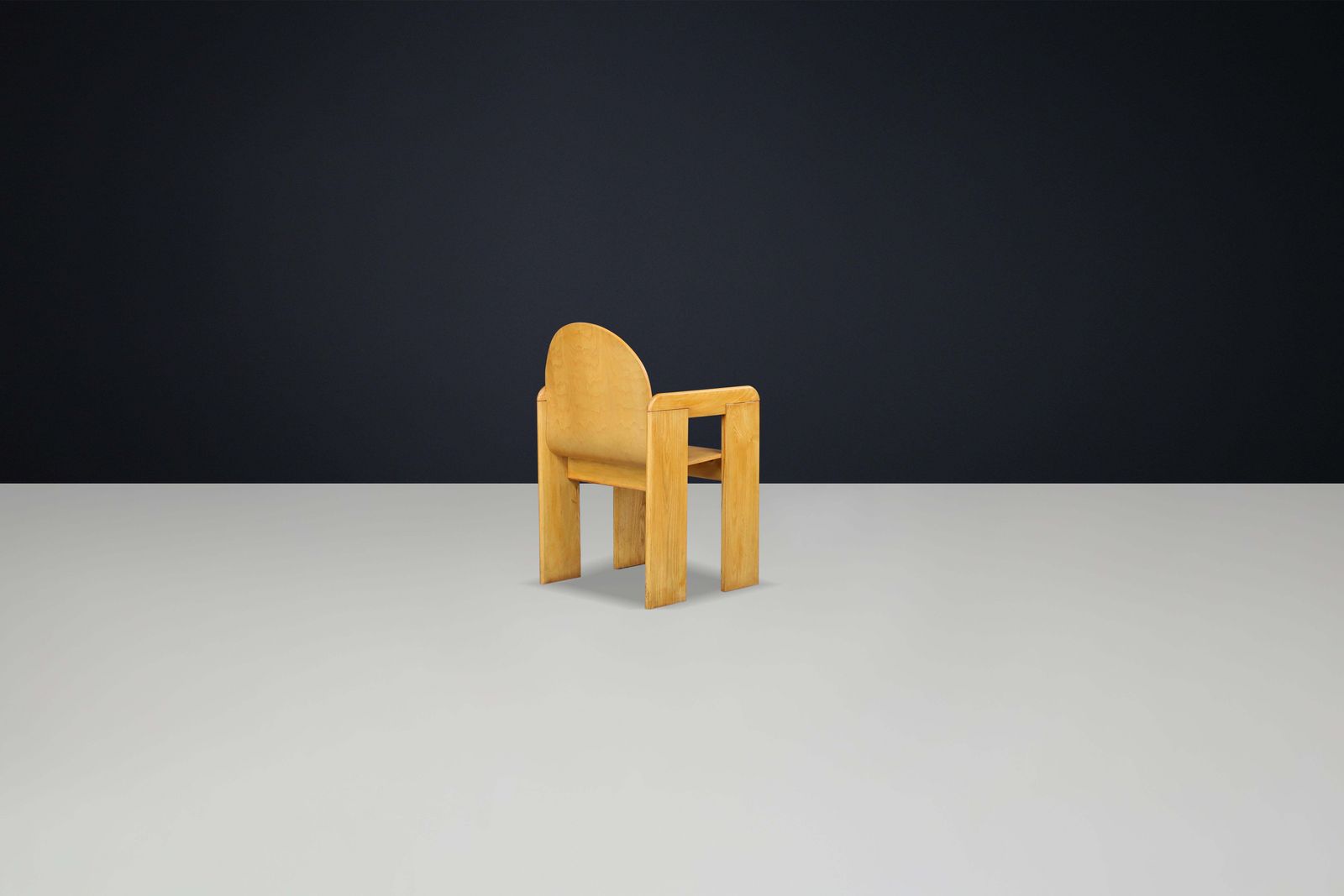 Furniture Afra & Tobia Scarpa (Attributed) Dining Room Chairs In Ash And Plywood, Italy photo