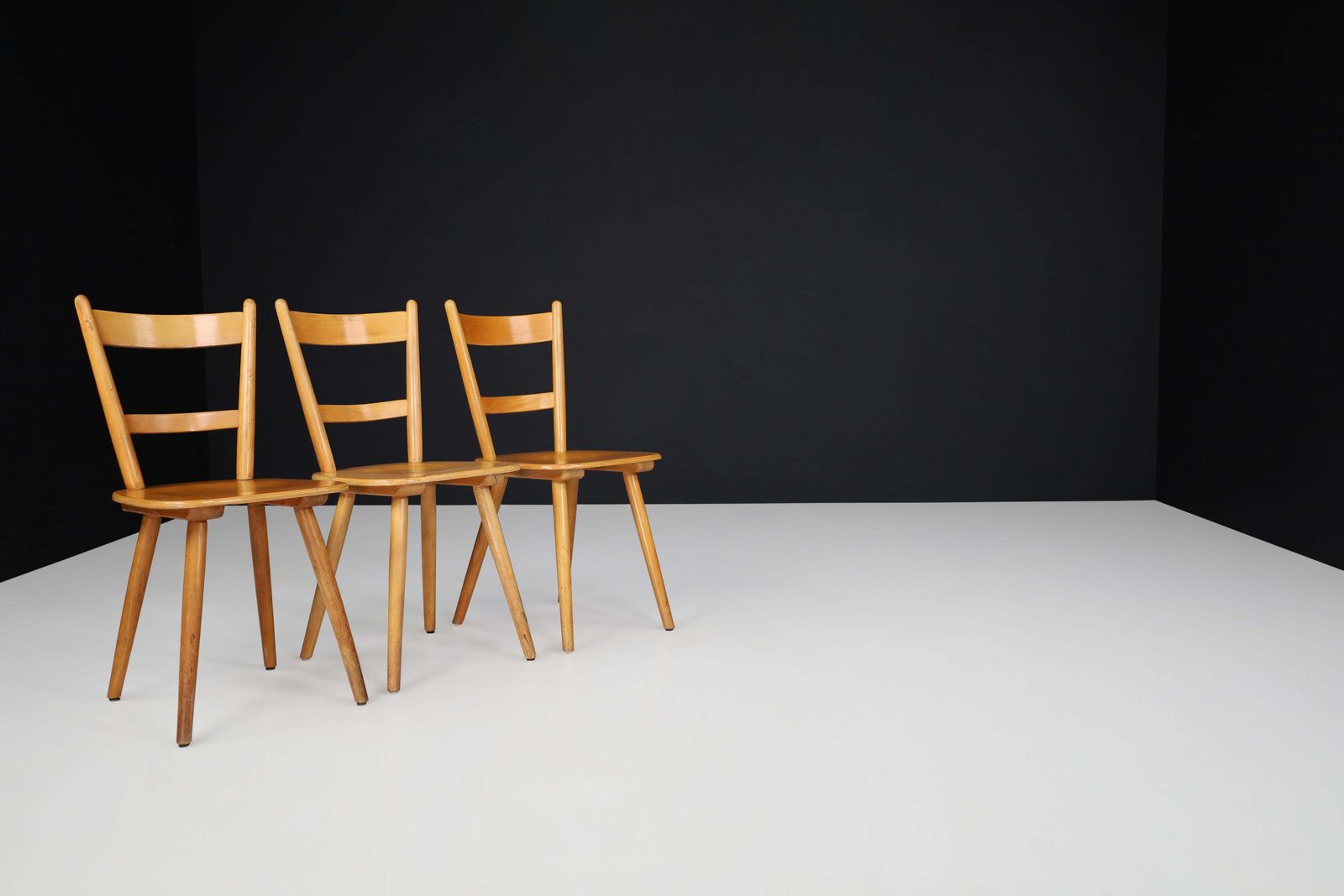 Gustaf Adolf Schneck For Stuhlfabrik Schäfer "Tübingen Chairs " Germany, 1955 photo vintage