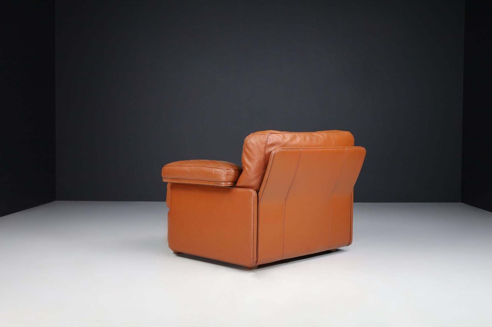 photo furniture Tito Agnoli For Poltrona Frau Leather Lounge Chairs By, Italy 1970s