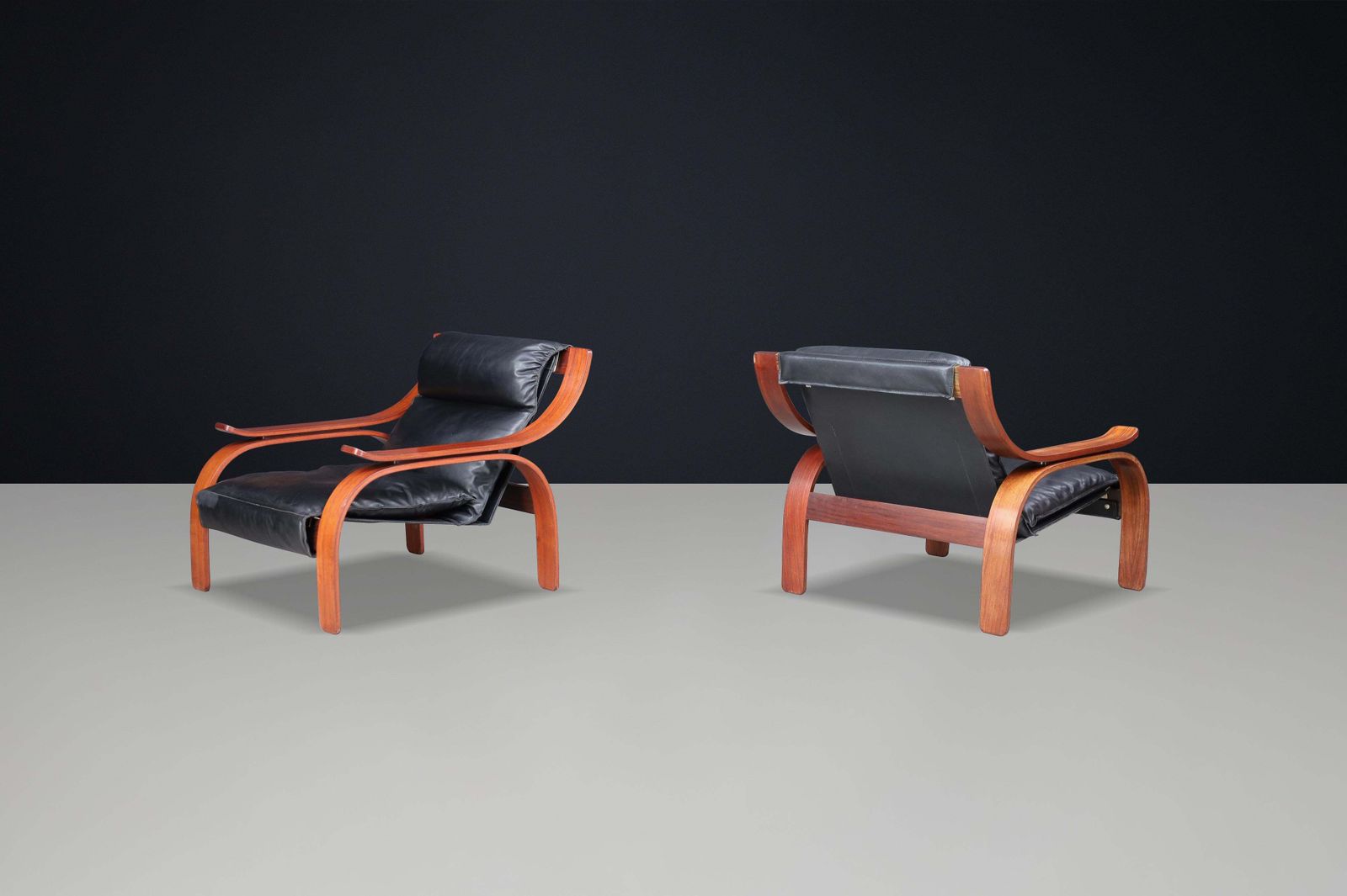 Pair Of 1962 Italian Mid Century Modern Lounge Chairs By Marco Zanuso For Arflex photo 5791.0