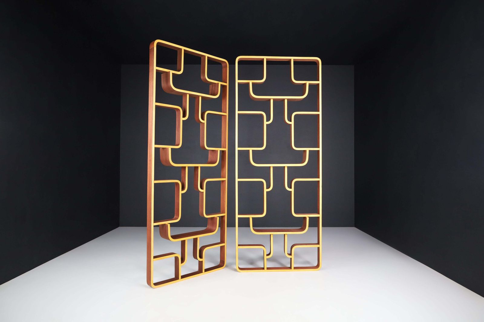 Mid 20th Century Room Dividers In Bent Wood By Ludvik Volak, Praque, 1960s photo Home Decor