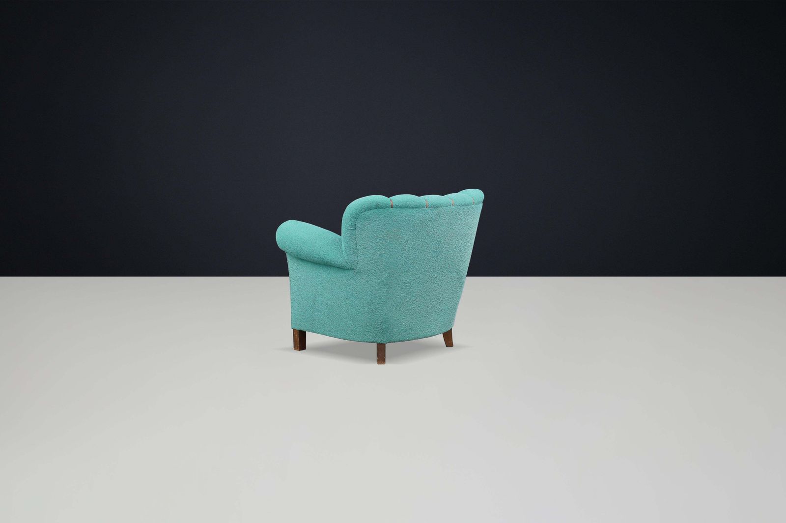 Jindřich Halabala Armchair With Original Upholstery, Czechoslovakia, 1930s photo vintage