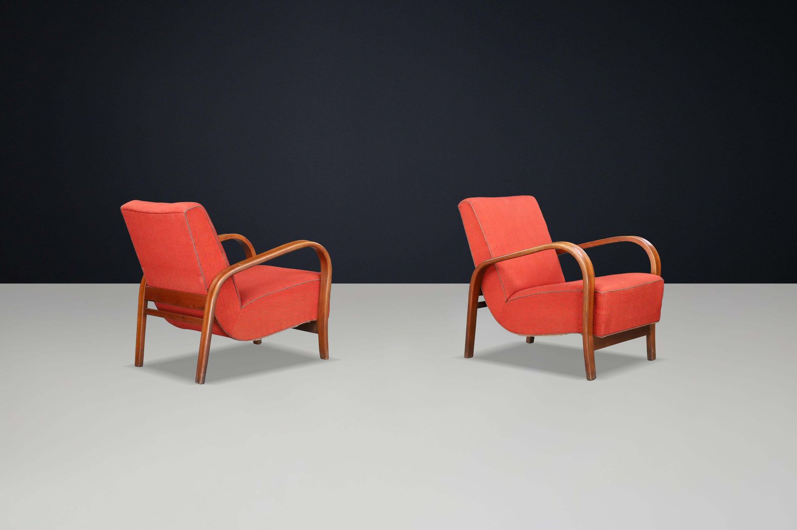 1940s Bentwood Armchairs By Koželka & Kropáček – Prague, Czechoslovakia photo Furniture