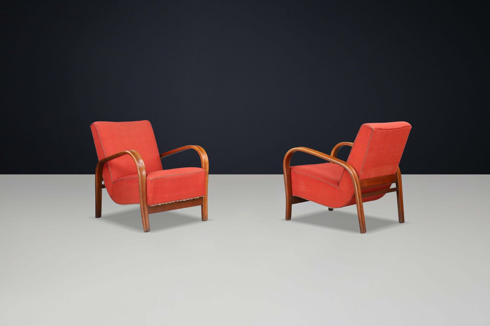 photo furniture 1940s Bentwood Armchairs By Koželka & Kropáček – Prague, Czechoslovakia