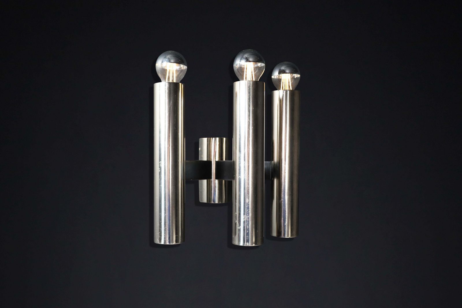 778.0 24 X Sleek Mid Century Modern Wall Lights In Chromed Steel – Germany, 1970s photo