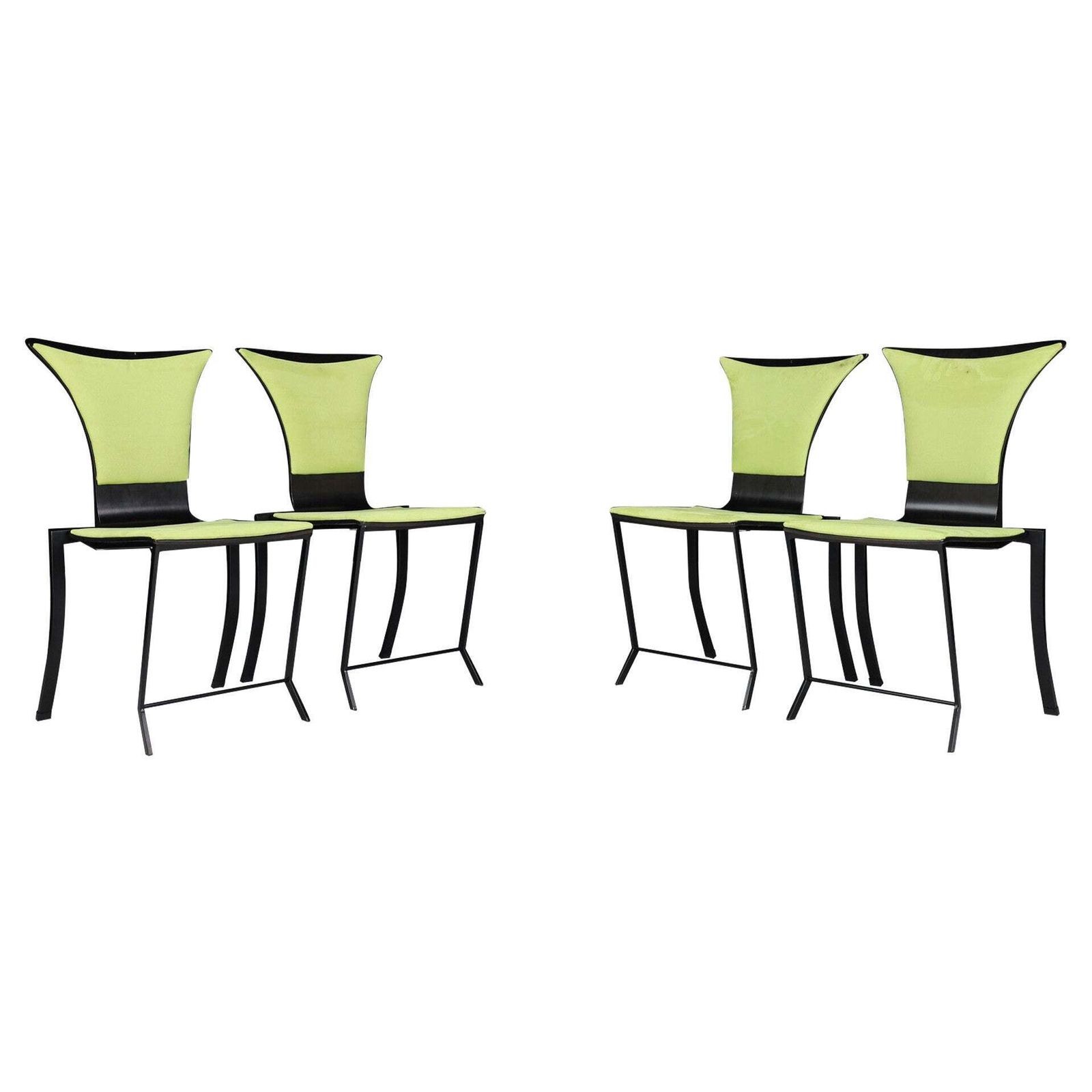 Set Of Postmodern Sculptural Dining Chairs By Kff Karl Friedrich, Germany, 1980s