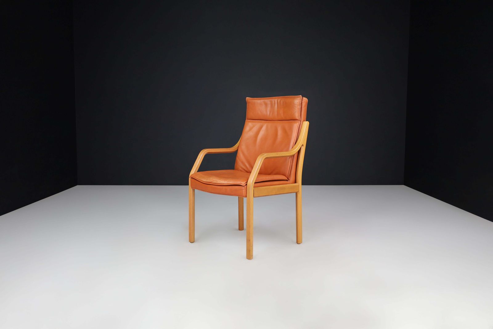 Walter Knoll Set Of 16 Dining Room Chairs In Bentwood And Leather, Germany 1970s photo furniture