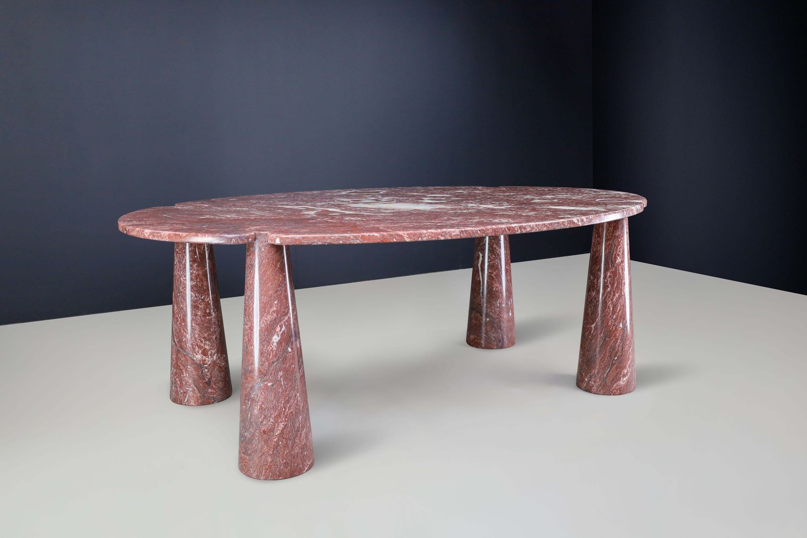 Angelo Mangiarotti For Skipper Rosso Marble "Eros" Dining Table, Italy, 1970s photo 32730.0