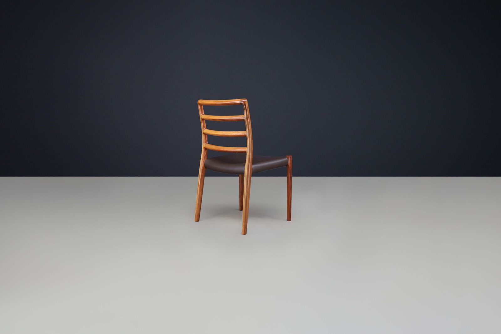 4549.0 Niels Otto Møller Six Dining Room Chairs, Model 85 By J.L. Møller Mobelfabrik photo