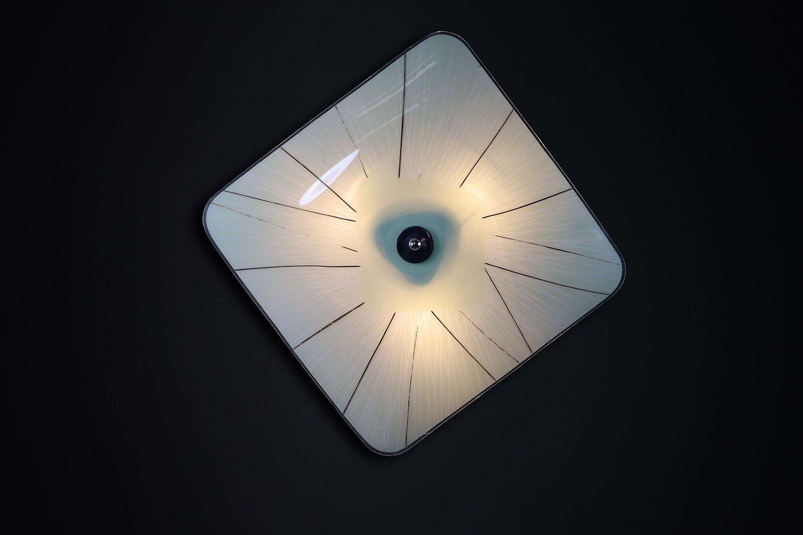 Mid Century Glass Hanging Pendant Or Wall Light Brussels World Expo 1958 (No31) photo furniture