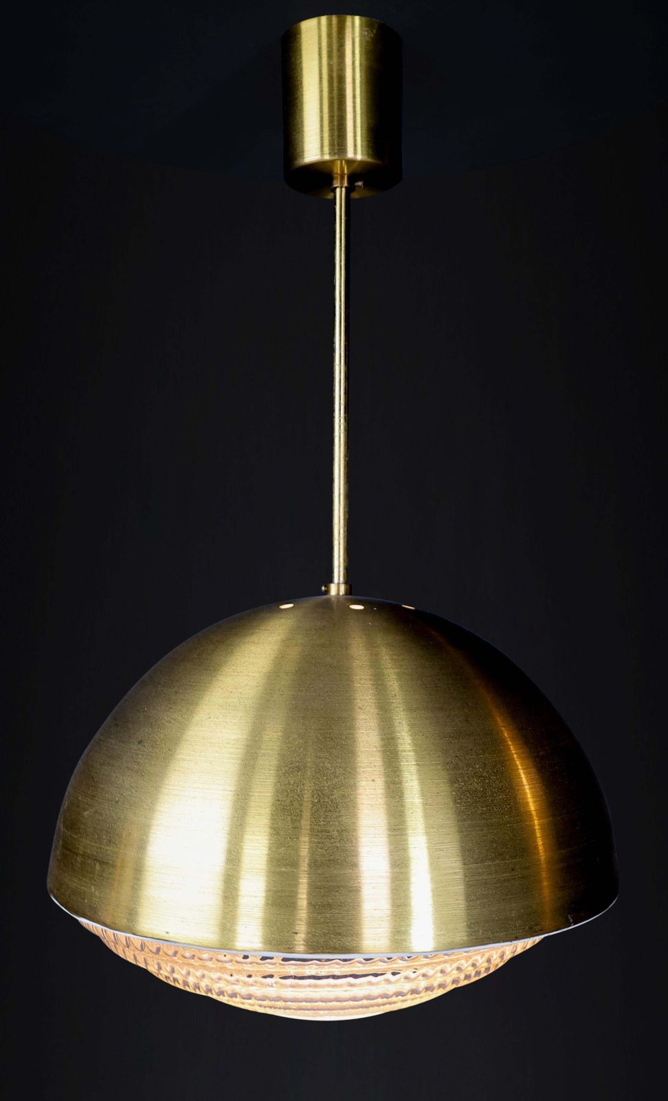 1 Of 12 Pendants In Brass And Glass, Praque The 1960s photo furniture