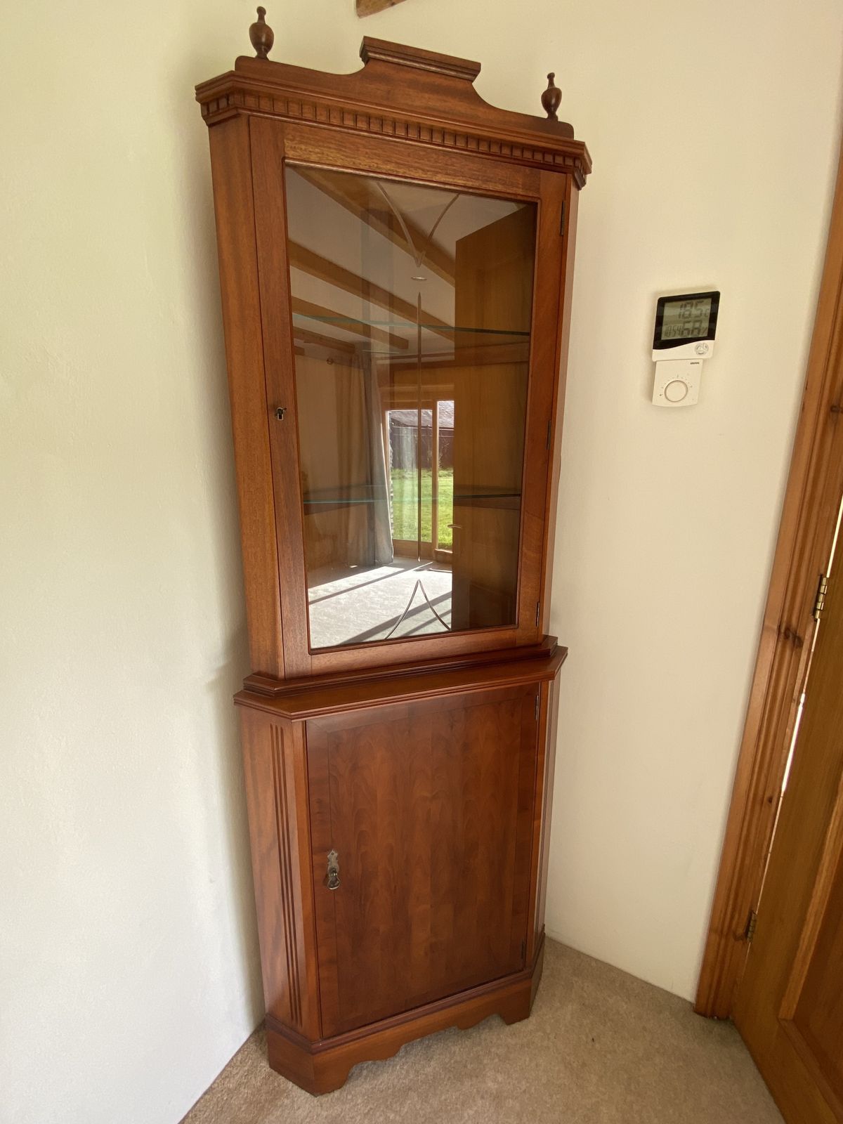 Vintage Mahogany Corner Cabinet (Strongbow Furniture) photo furniture