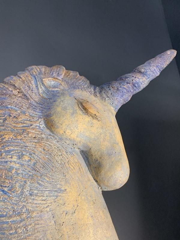 Sculpture Unicorn Licorn Horse In Terracotta By Katarzyna Nowak photo Art