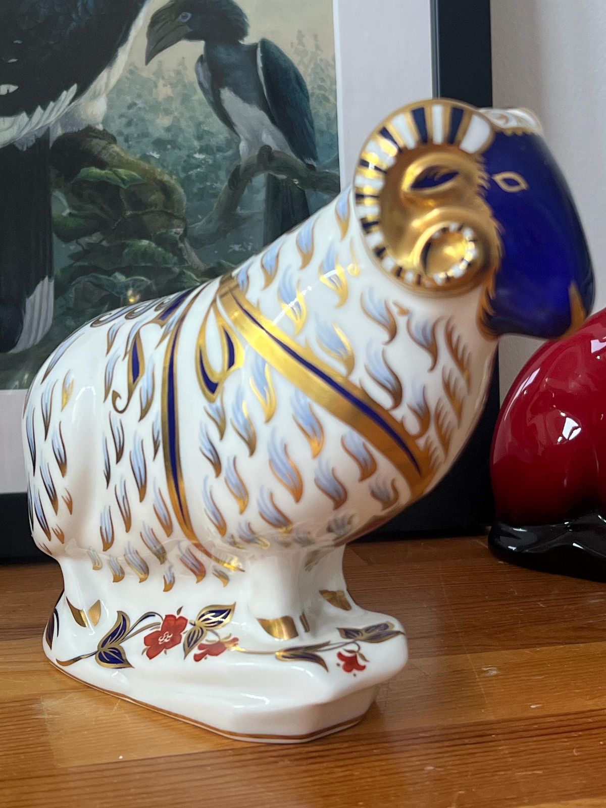 A Highly Collectible Royal Crown Derby First Quality Piece ‘Ram’ Paperweight C1989 (Not Original Box) photo furniture