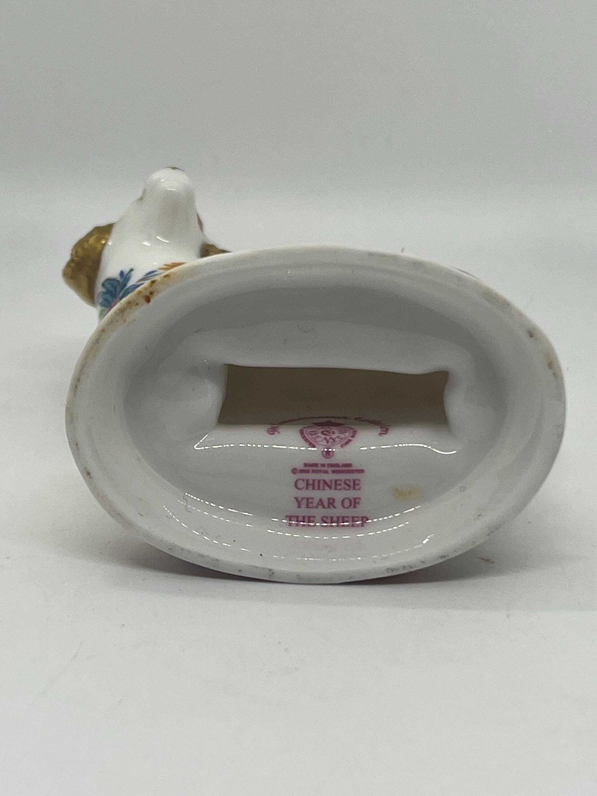 Royal Worcester Zodiac Sheep, With Authenticity Certificate And Original Box. photo 95.0