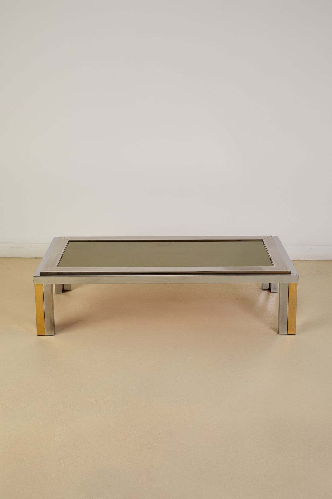 Romeo Rega Silver And Brass Coffee Table photo 750.0