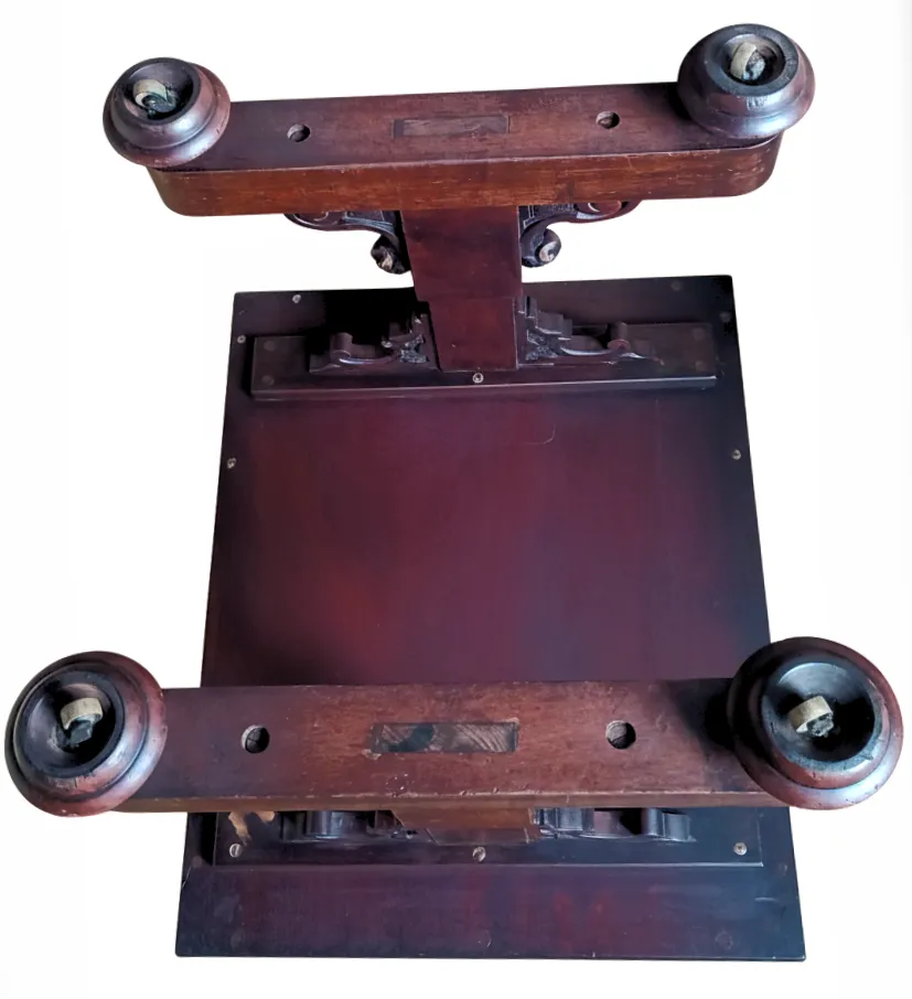 William IV Rosewood Top Trestle Table Circa 1840 photo Furniture