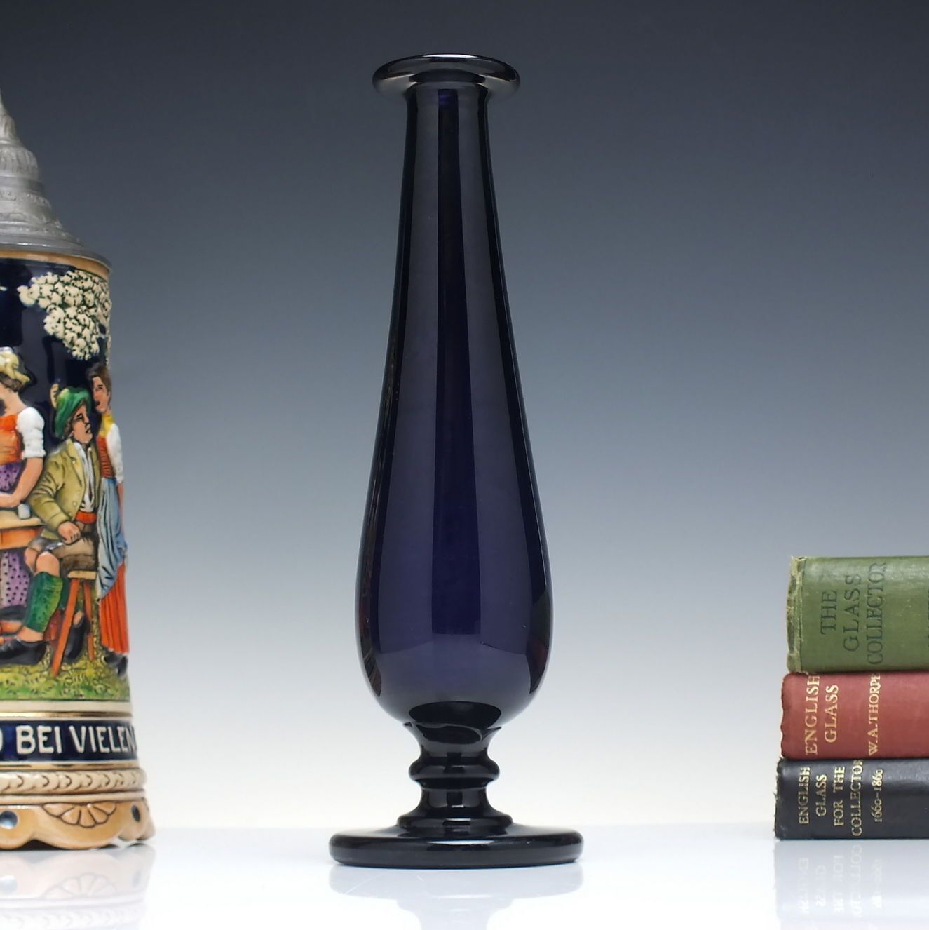 Rare Georgian Amethyst Glass Stem Vase C1820